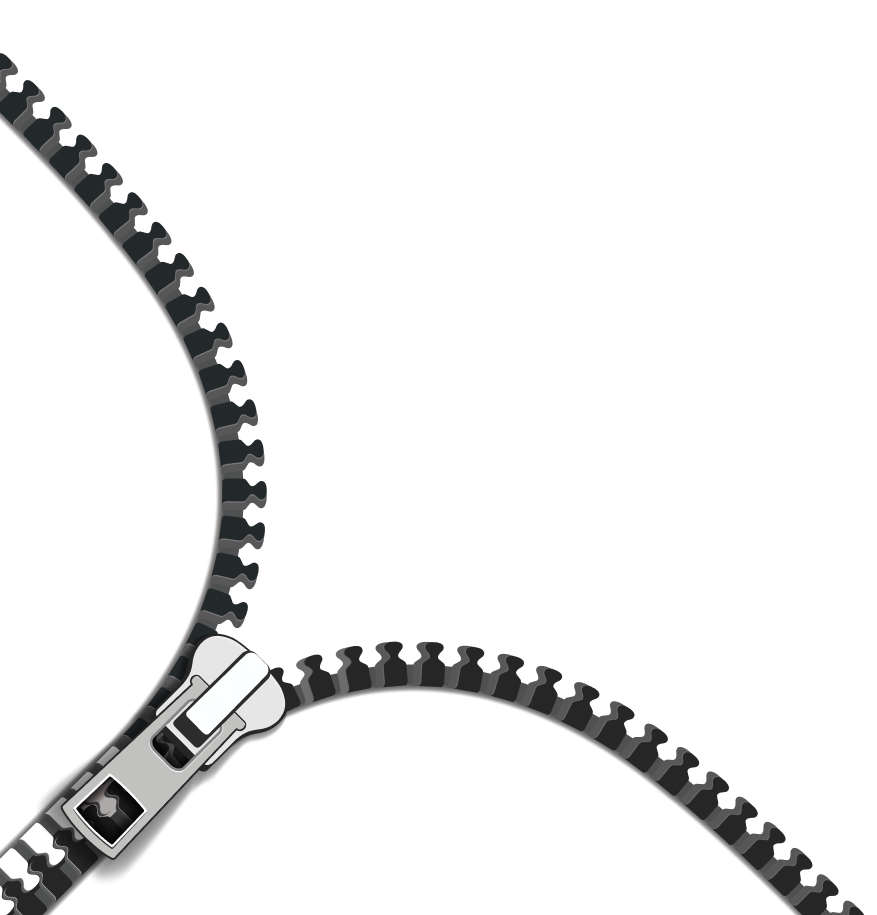 TH global zipper decoration